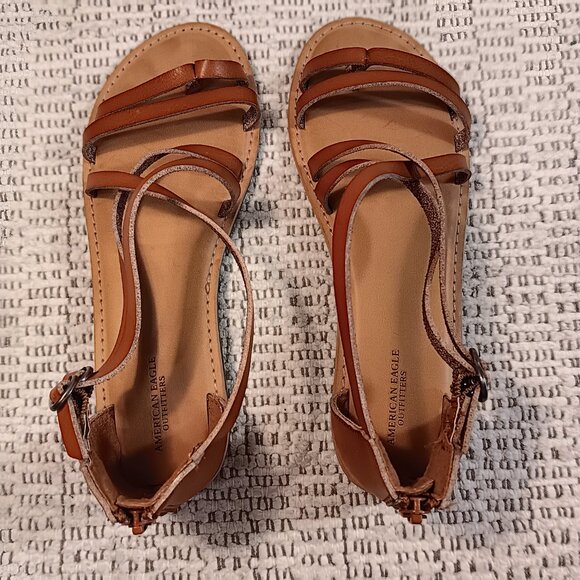 American Eagle Outfitters AEO women's strappy thong sandals sz 8 - Picture 3 of 13